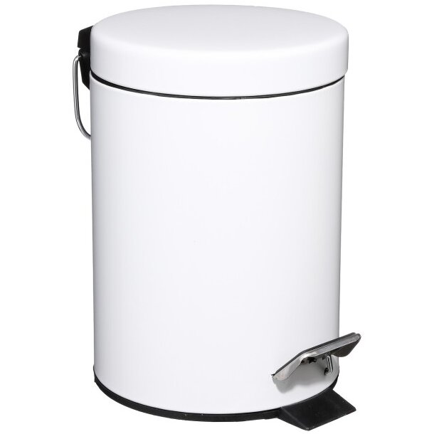 Cos de Gunoi 3L 21.5cm Otel Plastic  Alb