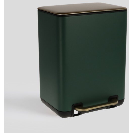 Cos de Gunoi Luzon 31x20x23cm Fier Otel Inoxidabil Verde