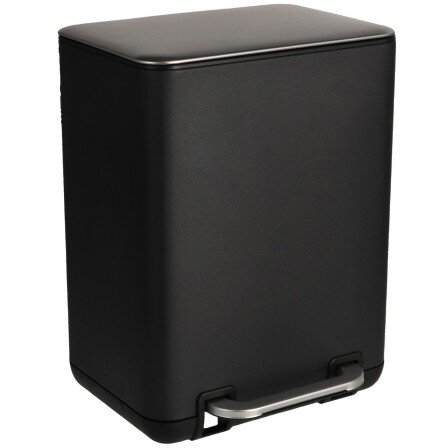 Cos de Gunoi Luzon 31x23x20cm Fier Otel Inoxidabil Negru