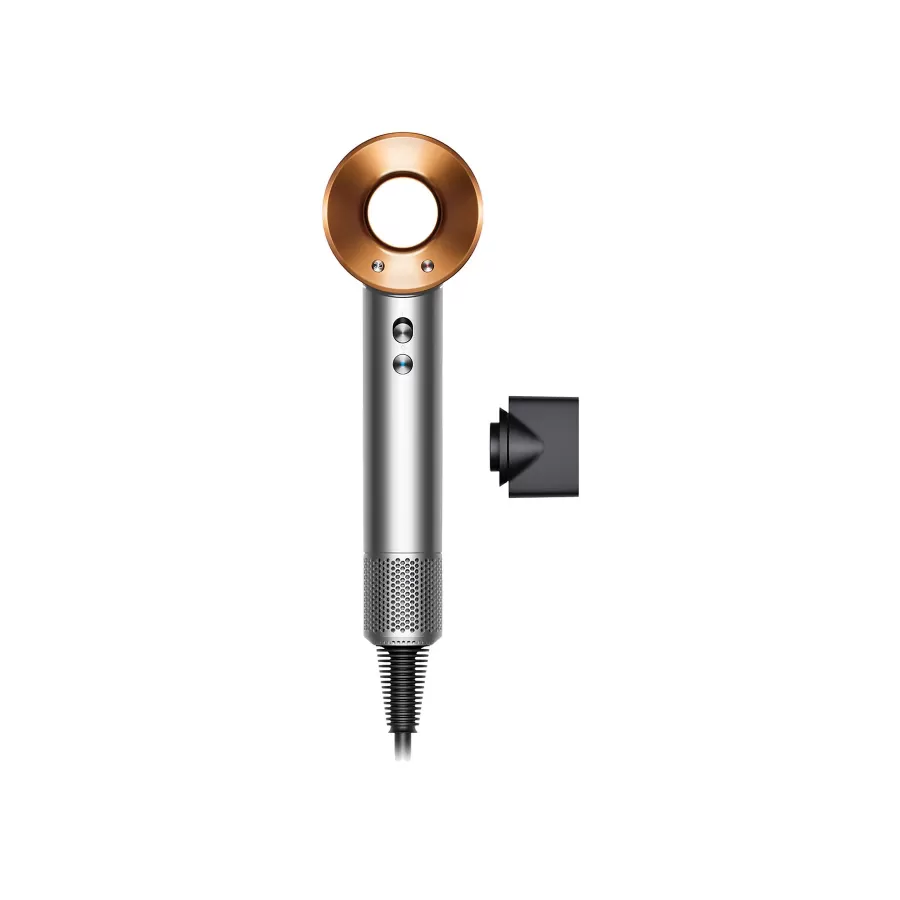Uscător de Par Dyson Supersonic Origin HD07 (107830-01) 3 Viteze 4 Trepte Temperatura Concentrator de Aer 1600W Nichel/Cupru
