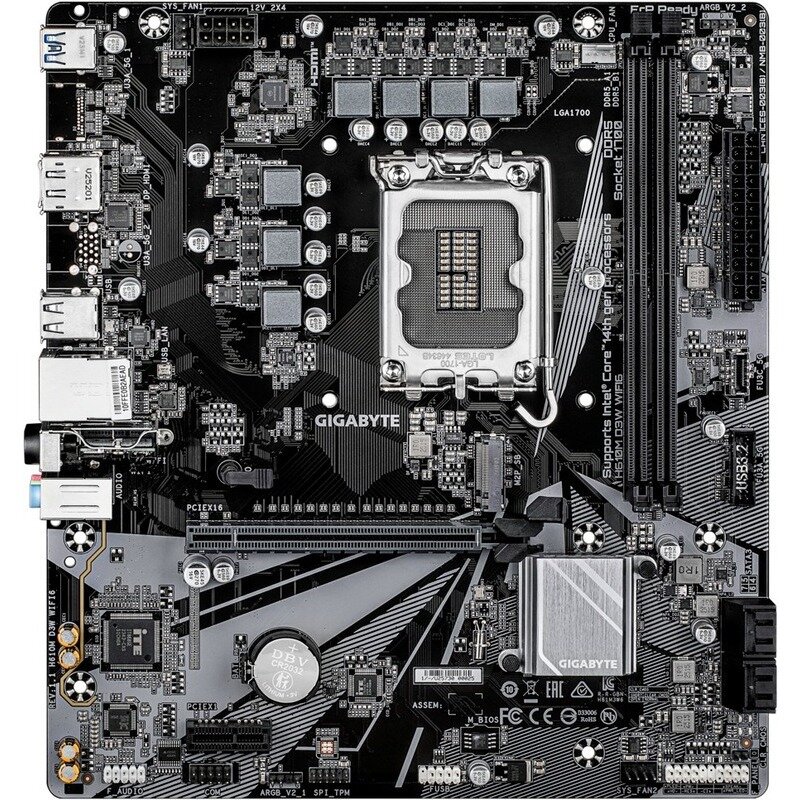 Placa De Baza H610M D3W WIFI6