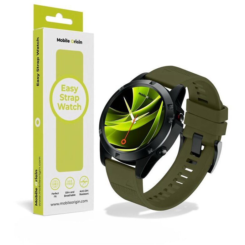 Accesoriu smartwatch Easy Strap compatibila cu ceasurile Garmin, 26mm, Dark Green