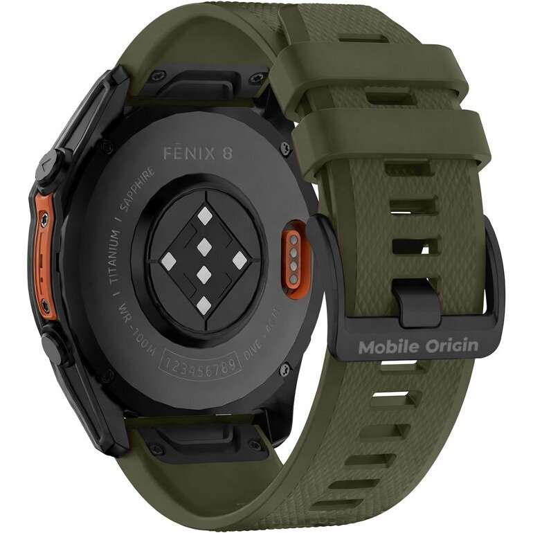 Accesoriu smartwatch Easy Strap compatibila cu ceasurile Garmin, 20mm, Dark Green