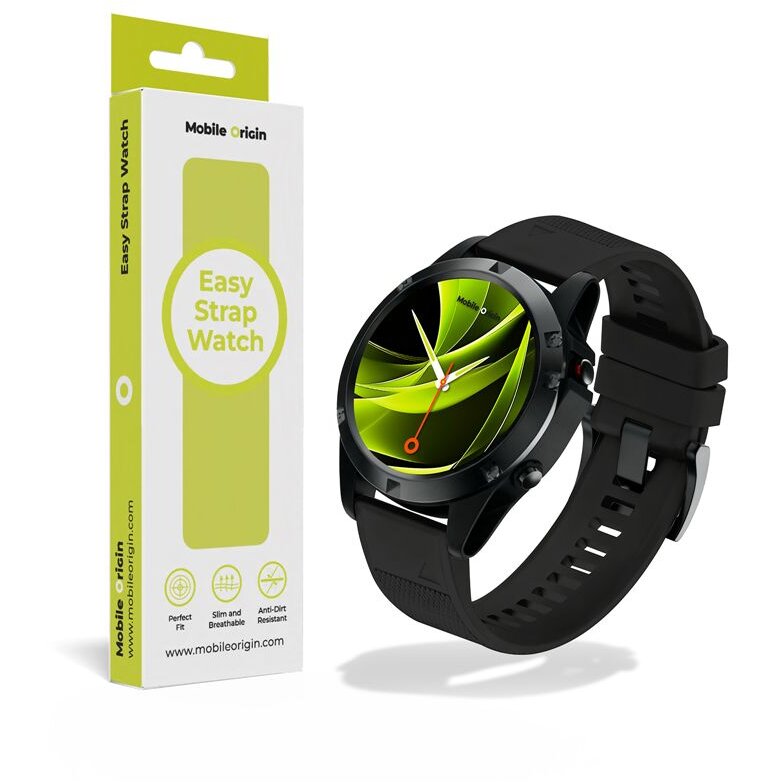Accesoriu smartwatch Easy Strap compatibila cu ceasurile Garmin, 22mm, Negru