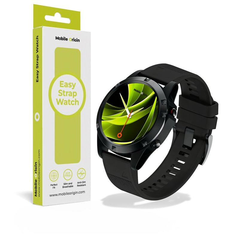 Accesoriu smartwatch Easy Strap compatibila cu ceasurile Garmin, 26mm, Negru