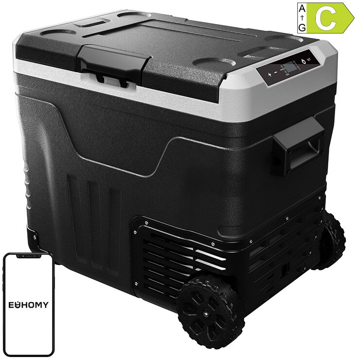 Frigider Auto Portabil CF003-50BL Capacitate 50L Panou de Control Tactil Negru