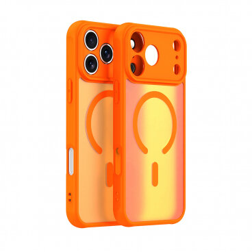 Husa MagSafe Techsuit HaloFrost II pentru Apple iPhone 17 Pro Max Portocalie