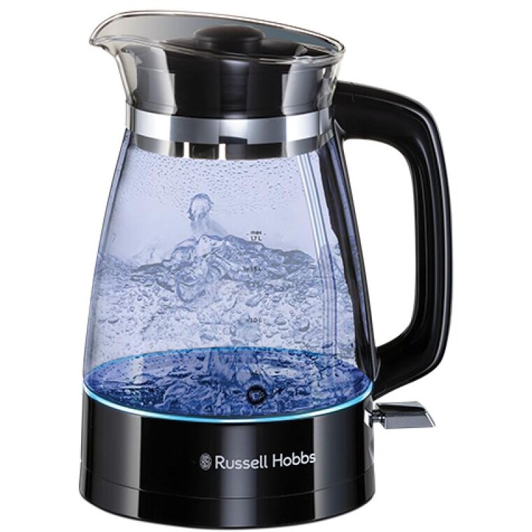 Fierbator Classic din Sticla 1.7L Negru-Transparent