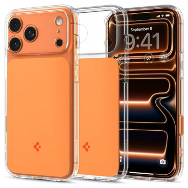 Husa MagSafe Spigen Ultra Hybrid T pentru Apple iPhone 17 Pro Max Portocalie