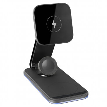 Incarcator Proove Rețea Wireless Energy Fold 3in1 15W 1.67A Negru