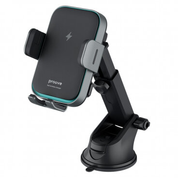 Incarcator Proove Auto Wireless Triple Clamp Pro 15W 1.67A Gri
