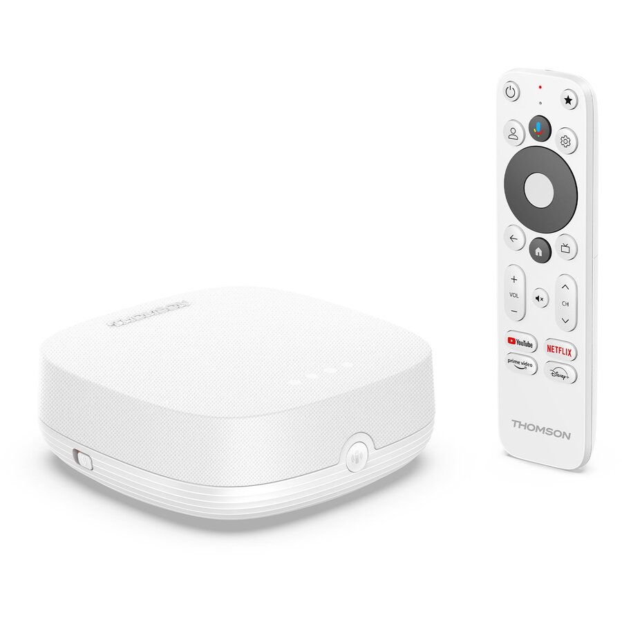 Dispozitiv de Streaming Plus 270W Rezolutie 4K UHD Google TV Dolby Vision+Atmos Wi-Fi BT5.2 Control Vocal Telecomanda  Alb
