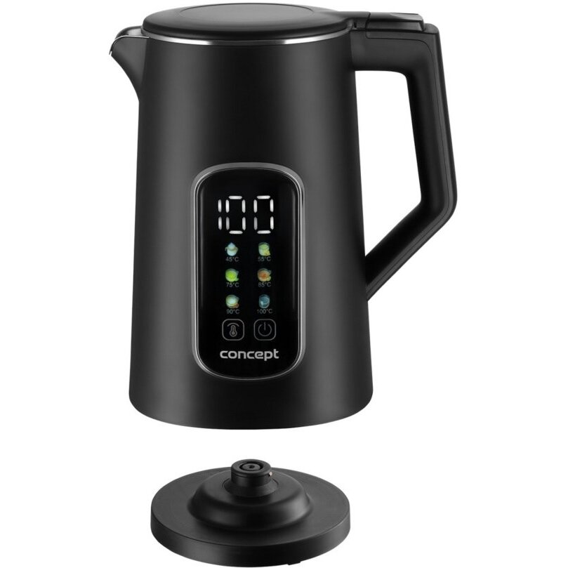 Fierbător Concept RK-3385 Electric 1.7L 2200W Negru — imaginea 2