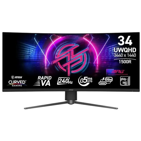 Monitor 34inch MPG 346CQRF X24 WQHD 240Hz Negru