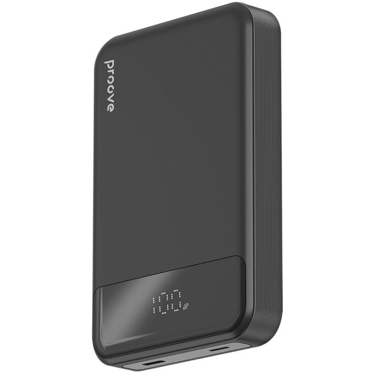 Baterie Externa Proove Hoodman 10000mAh 20W PD + FQI 1 x QI - 1 x USB-C Negru