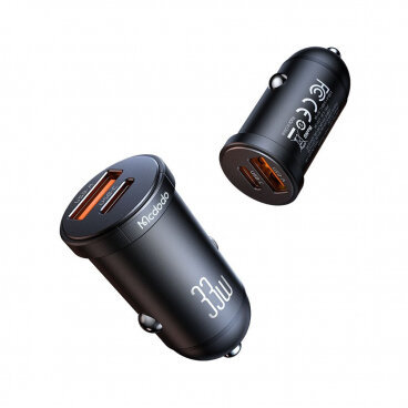 Incarcator Mcdodo Auto CC-2320 Cool 33W 3A 1 x USB-A - 1 x USB-C Negru