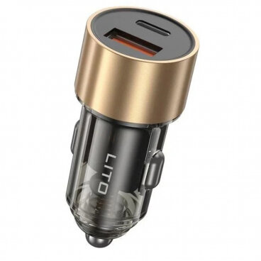 Incarcator Lito Auto IN-C04 52W 3A 1 x USB-A - 1 x USB-C Negru