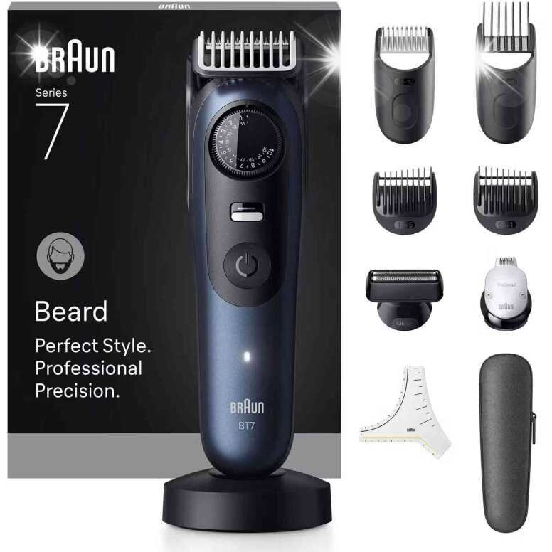 Trimmer Seria 7 BT7540 40x Lungimi Waterproof Autonomie 120min Negru/Albastru