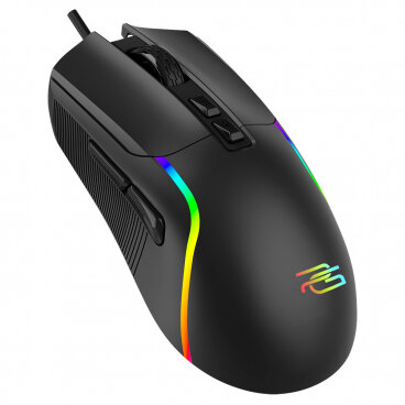 Mouse Gaming Wired USB Proove Assembler RGB 12400DPI Negru — imaginea 4
