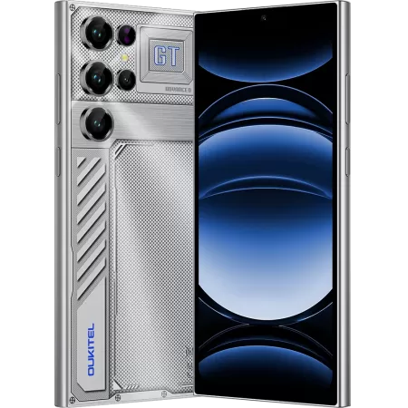 Telefon OUKITEL C61 GT 4G Octa-Core 6.88Inch IPS 90Hz 4GB RAM 128GB 5150mAh NFC Android 15 Silver