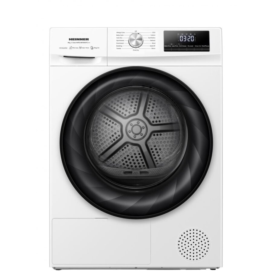 Uscator de Rufe HHPD-HMK80IVFC++ cu Pompa de Caldura Alb-Negru