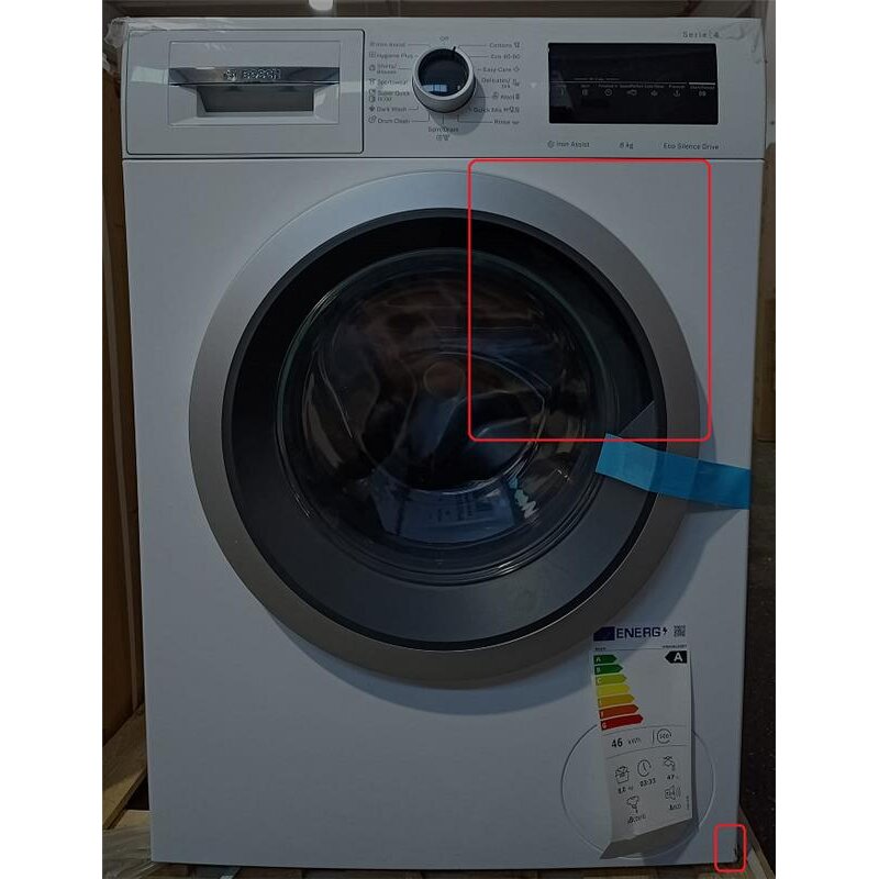 Masina De Spalat Rufe Resigilat Cu Incarcare Frontala 1400 Rpm 8Kg Clasa A 845 x 598 x 590 Alb