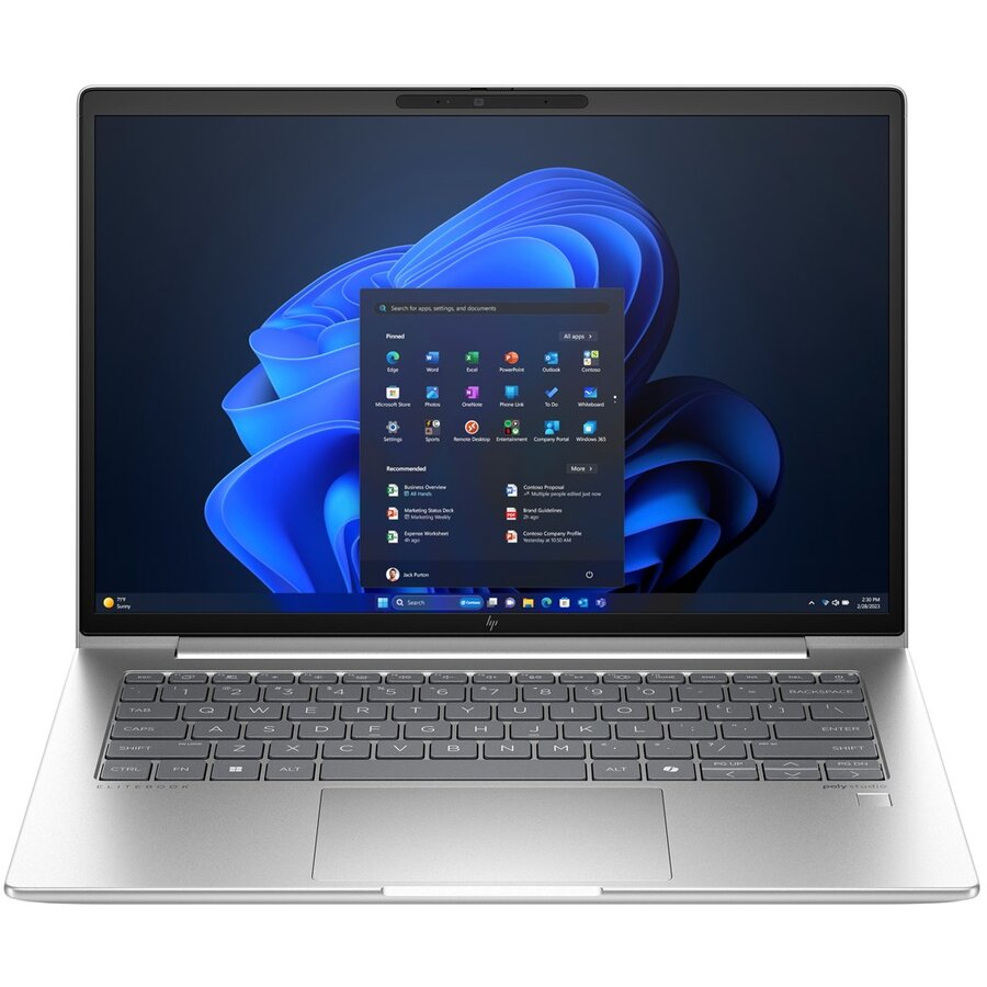 Laptop EliteBook 640 G11 Ultra 5 125U 14Inch WUXGA IPS 300nits AG 16GB DDR5 5600 SSD 512GB Intel Arc Cam 5 MPx 56Wh W11Pro Pike Silver