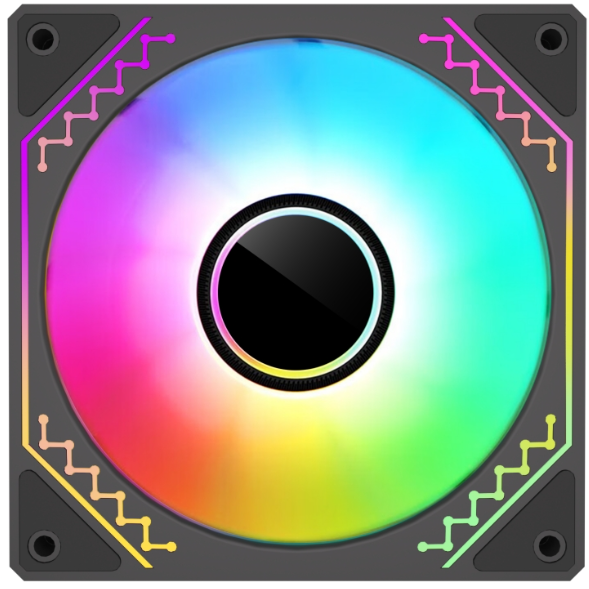 Ventilator 120mm ARGB PWM Negru