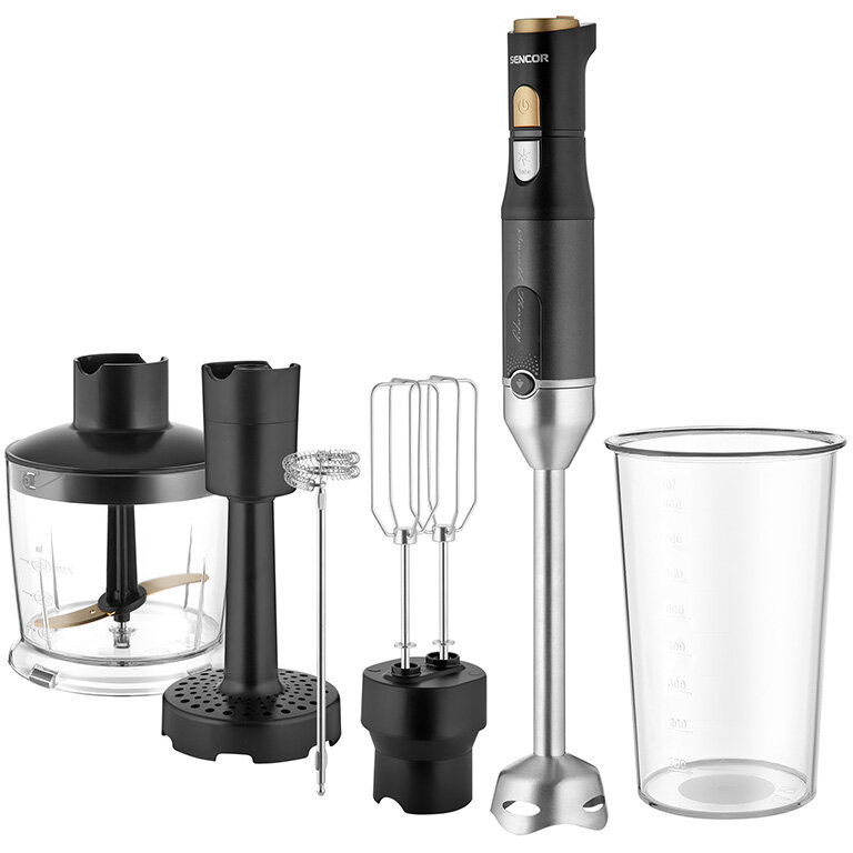 Set Blender de Mana S-SHB6442BK 4in1 Putere 1200W Negru