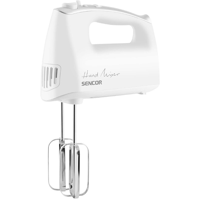 Mixer de Mana S-SHM5206WH-E 5 Viteze + Turbo Cutie Depozitare Accesorii 500W Alb