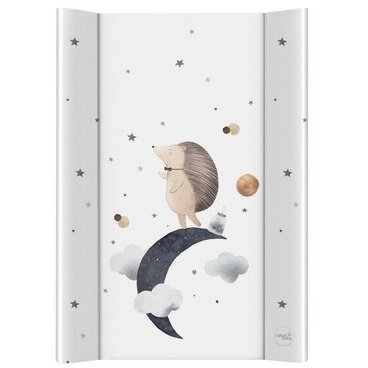 Saltea de Infasat Ceba Baby Ultra Light cu Intaritura 70x50cm Suprafață Impermeabilă pentru Comode sau Patuturi fără Ftalati +0luni Hedgehog the Dreamer Multicolor