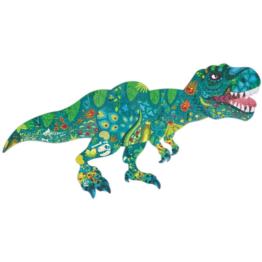 Puzzle Dinozaur Cu Piese Tematica Dinozaur 202 Piese Copii Varsta 8 Ani+ Multicolor