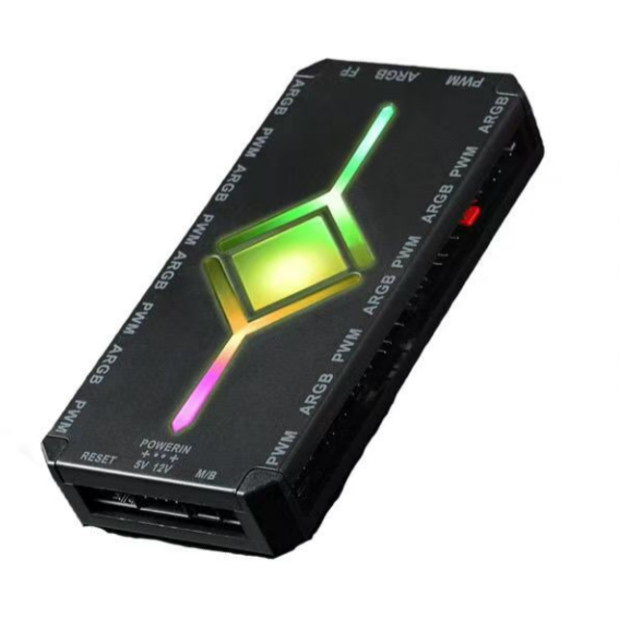 Controler ARGB + Telecomanda Negru