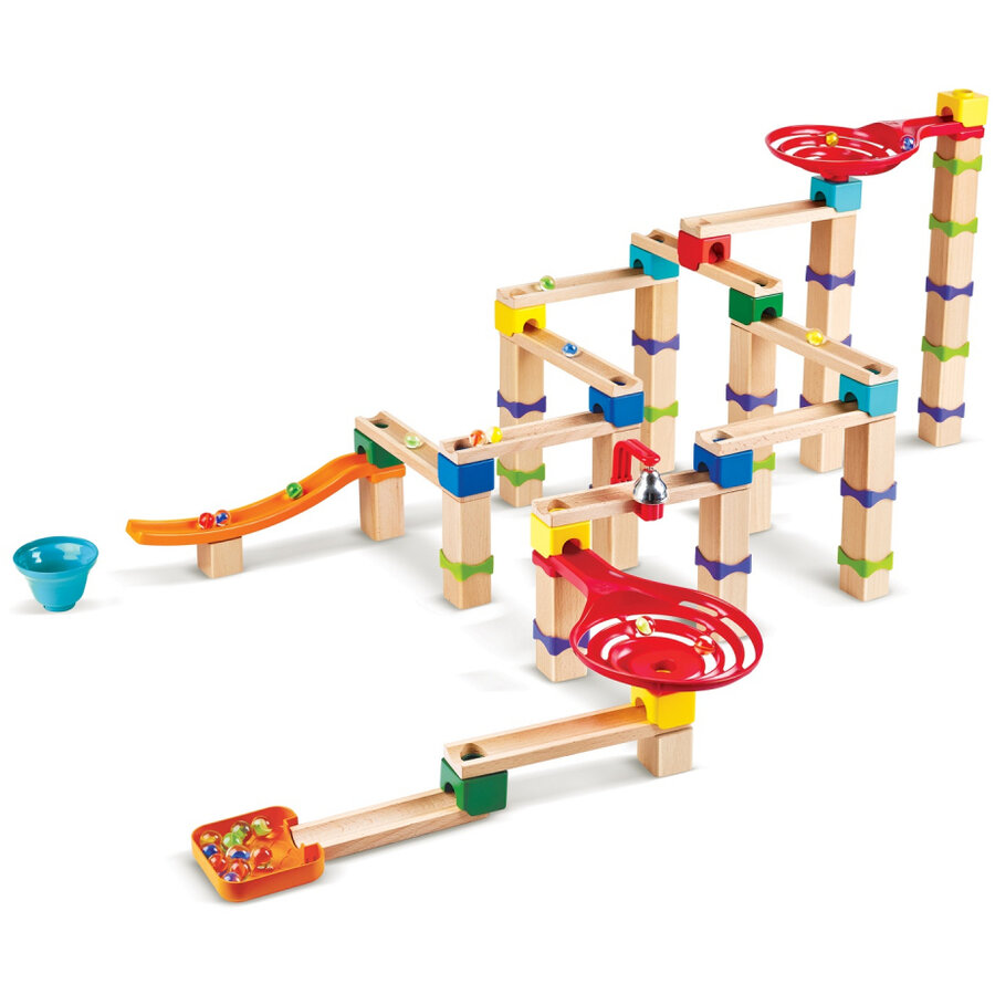 Jucarie Din Lemn Marble Run Tricks N Twists (129 Piese) Copii Varsta 3 Ani+6 Ani+8 Ani+ Multicolor