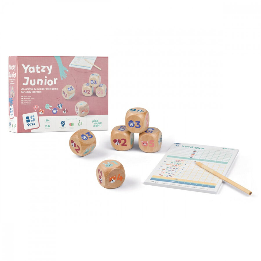Yatzy Junior Yatzy Junior Joc Cu Zaruri Din Lemn Copii Varsta 6+ ani Multicolor
