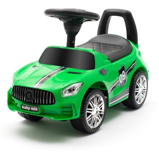 Mașinuță Ride-on Baby Mix Racer 45833 cu Volan Sunete Suport Jucării sub Șezut Spătar Confortabil 12 Luni+ Maxim 25KG Verde
