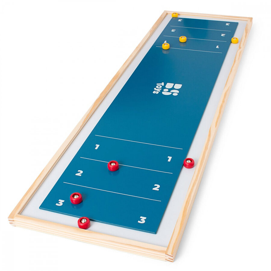 Shuffleboard Shuffleboard Joc De Societate Si Dexteritate Copii Varsta 6+ Ani Albastru