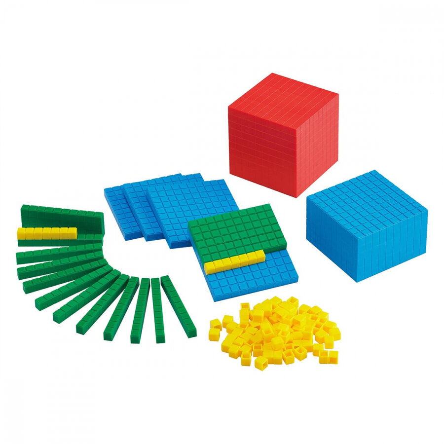 Jucarie Set matematic, conectarea numerelor in baza 10, copii varsta 6+ ani Multicolor