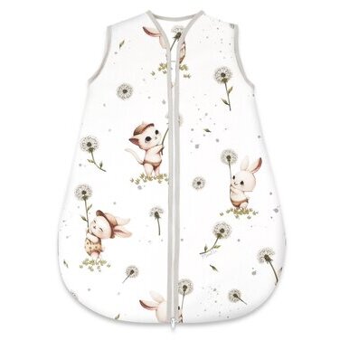 Sac de Dormit MimiNu pentru Bebeluși de Iarnă Bumbac Certificat Oeko Tex Standard 100 cu Fermoar 70cm 3-12luni 2.5 Tog Cats Multicolor