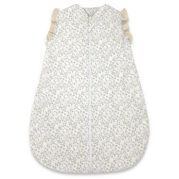 Sac de Dormit MimiNu Premium pentru Bebeluși de Iarnă Bumbac Certificat Oeko Tex Standard 100 cu Dantelă și Volan 70cm 3-12luni 2.5 Tog Meadow Natural