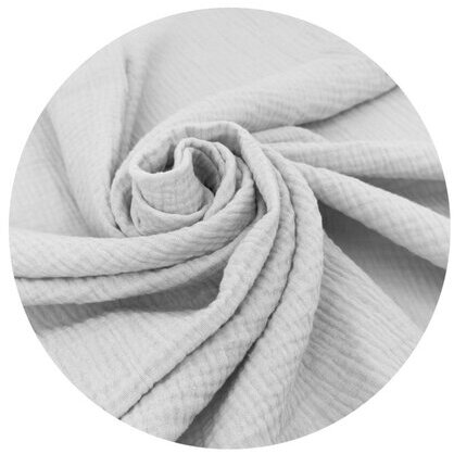 Sac de Dormit Qmini cu Fermoar de Iarnă Muselina Dublă Material Certificat Oeko Tex Standard 100 70cm 0-6luni Gri — imaginea 2