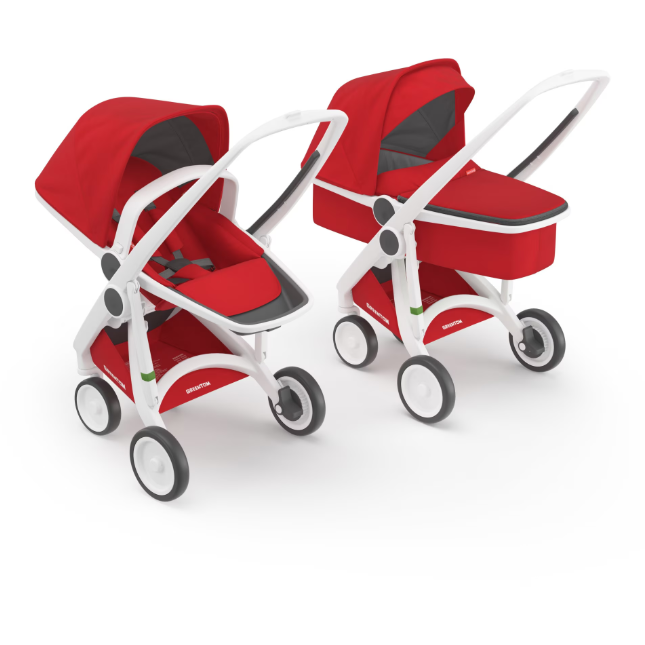 Carucior 2 in 1 100% Ecologic Rosu