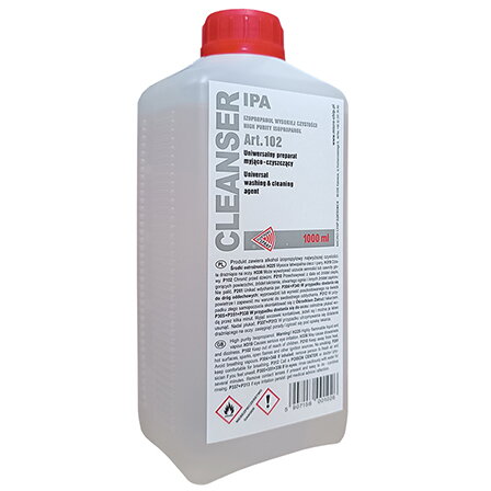 Solutie de Curatat Alcool Izopropilic de Inalta Puritate 1L Alb