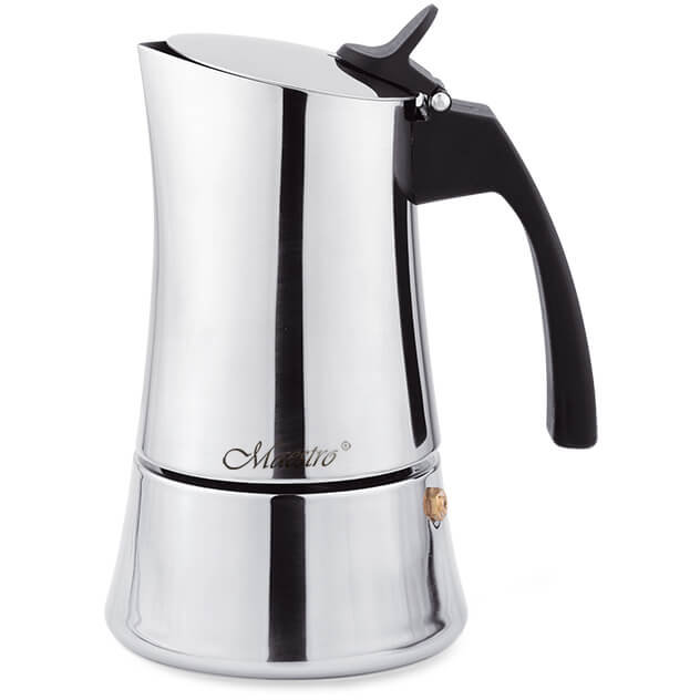 Cafetiera pentru Aragaz MR-1668-4 200ml 4 Cesti Argintie