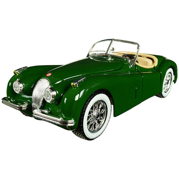 Macheta BBURAGO Jaguar XK 120 Roadster 1:24 Varsta 3 Ani+ Verde