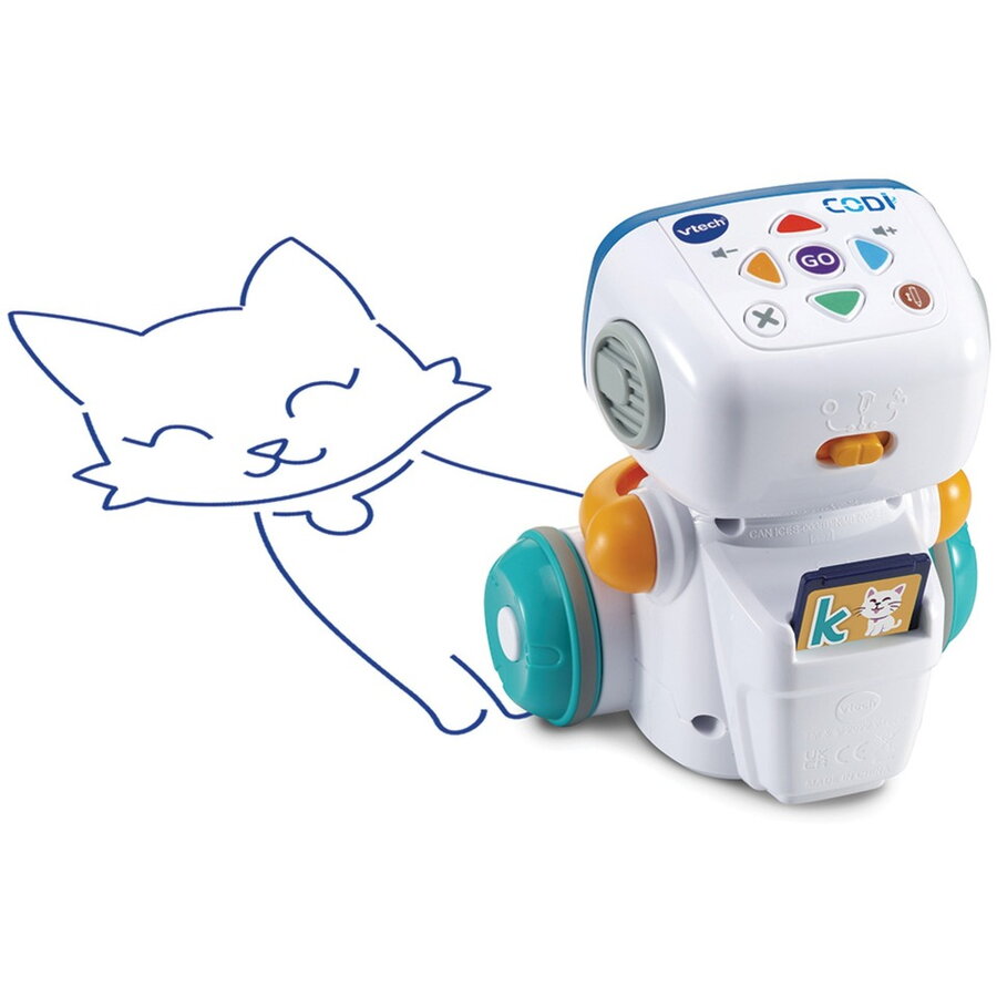 Jucarie Codi, the clever painting robot, play figure