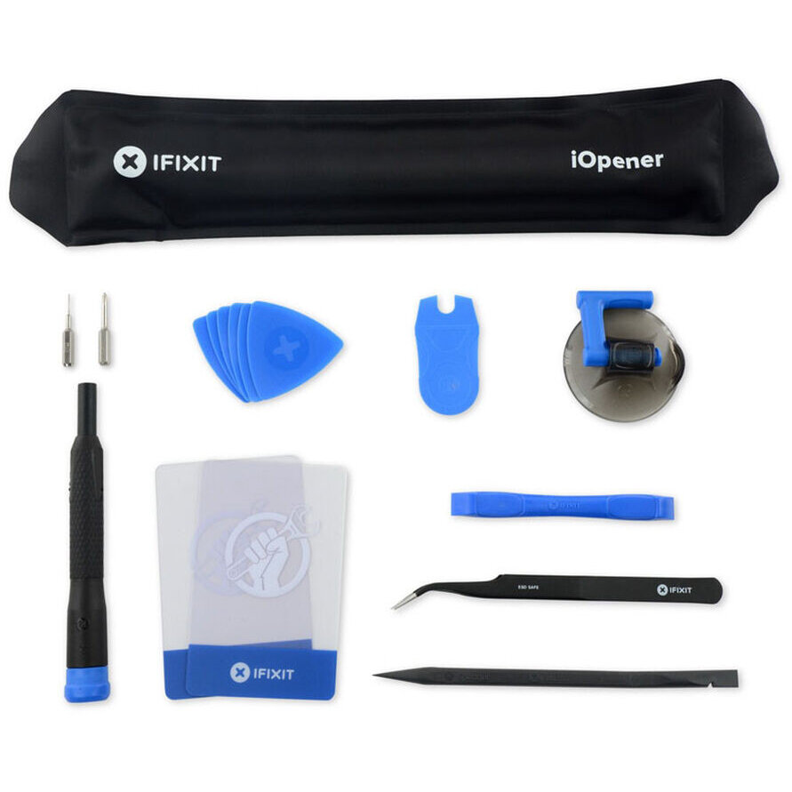 Trusa de Instrumente iOpener Surubelnita Spatula Ventuza Penseta Card de Plastic Negru