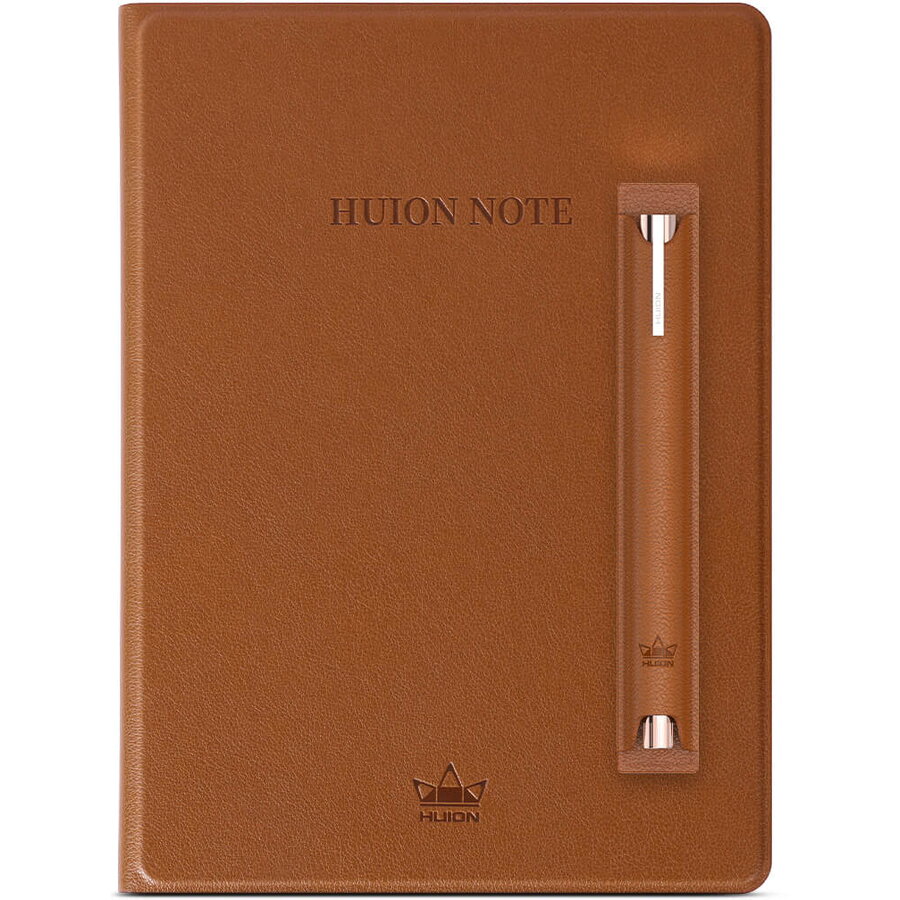 Tableta Grafica Note X10 Caiet de Notite A5 Stylus Pen Inclus Interfata USB-C Conectivitate Bluetooth Maro