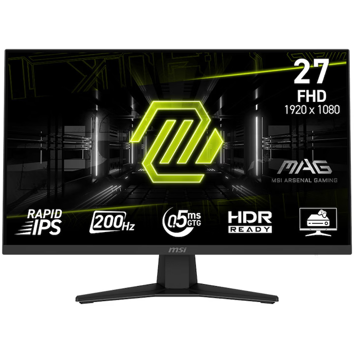 Monitor MAG 274F   200Hz  Rapid IPS   0.5ms   Full HD   27inch Negru