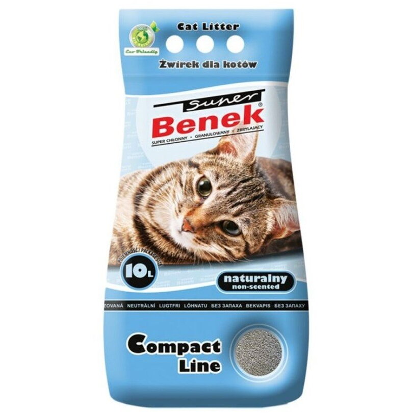 Nisip pentru Litiera Super Benek Certech Compact Natural 10L